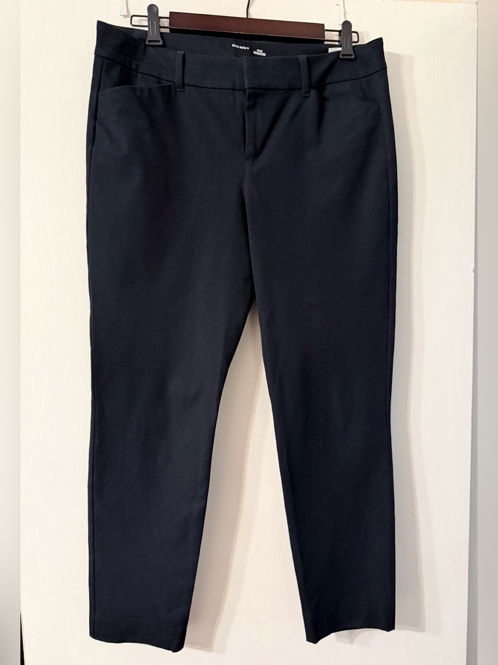 Old Navy Pixie Never Fade  Straight Black Dress Pants Sz 12